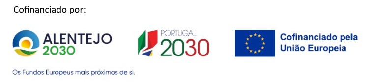 Logo Alentejo2030; Logo Portugal2030; Logo União Europeia / Fundo Social Europeu