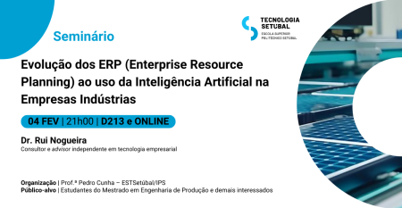 FB_LinkedIn_Seminário_Evolução dos ERP (Enterprise Resource Planning) ao uso da Inteligência Artificial na Empresas Indústrias